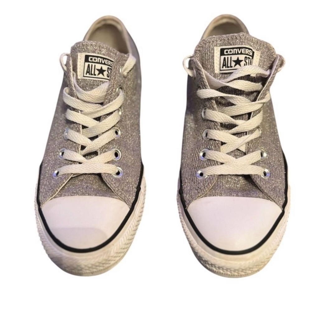 Converse Sparkling Silver Low-Tops